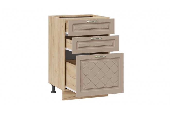 Кухонный гарнитур «Бьянка» длиной 150 см Дуб Крафт золотой, Дуб кофе