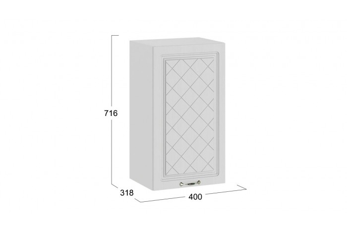 Кухонный гарнитур «Бьянка» длиной 220 (160) см Белый, Дуб белый, Дуб серый