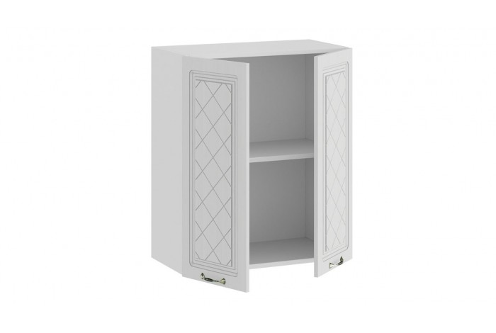 Кухонный гарнитур «Бьянка» длиной 220 (160) см Белый, Дуб белый, Дуб серый