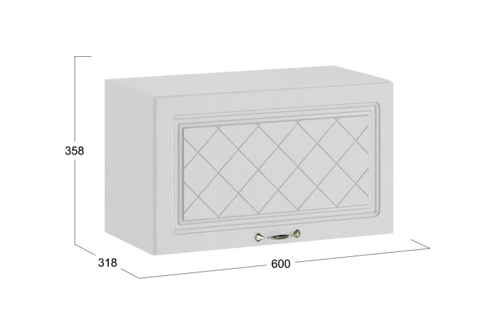 Кухонный гарнитур «Бьянка» длиной 220 (160) см Белый, Дуб белый, Дуб серый