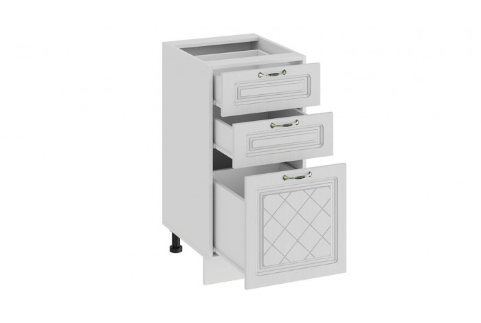 Кухонный гарнитур «Бьянка» длиной 200 см Белый, Дуб белый