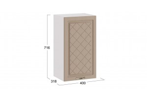 Кухонный гарнитур Бьянка длиной 160 см со шкафом НБ Белый, Дуб кофе