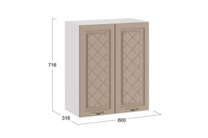 Кухонный гарнитур Бьянка длиной 220 (160) см Белый, Дуб кофе