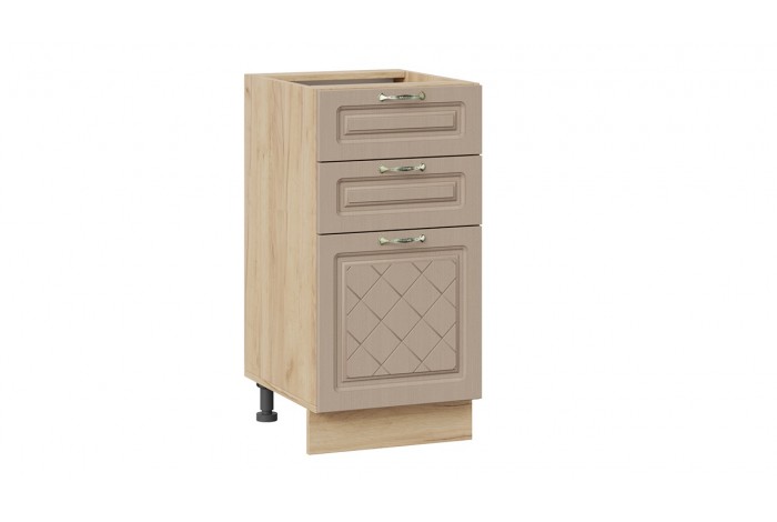 Кухонный гарнитур «Бьянка» длиной 160 см со шкафом НБ Дуб Крафт золотой, Дуб кофе