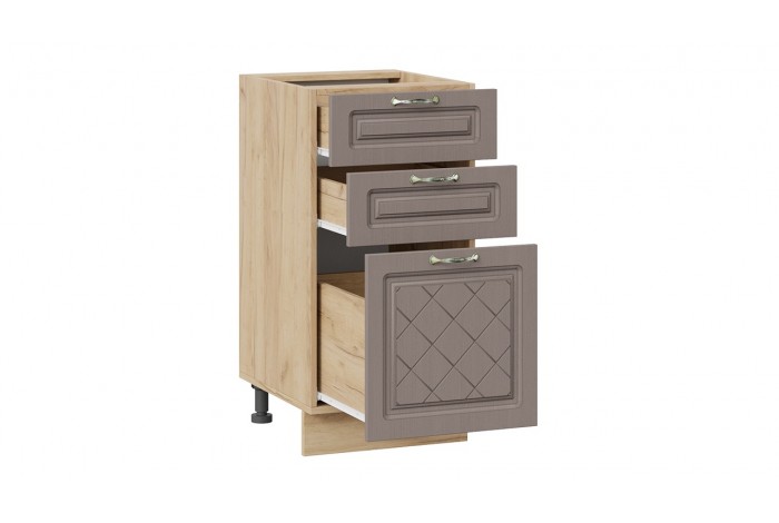 Кухонный гарнитур «Бьянка» длиной 220 (160) см Дуб Крафт золотой, Дуб серый