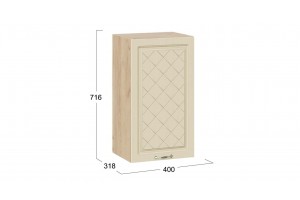 Кухонный гарнитур Бьянка длиной 160 (100) см Дуб Крафт золотой, Дуб ваниль