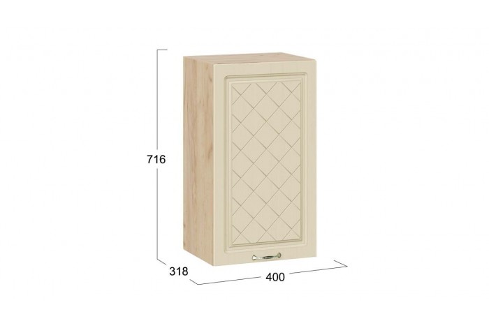 Кухонный гарнитур «Бьянка» длиной 160 см Дуб Крафт золотой, Дуб ваниль