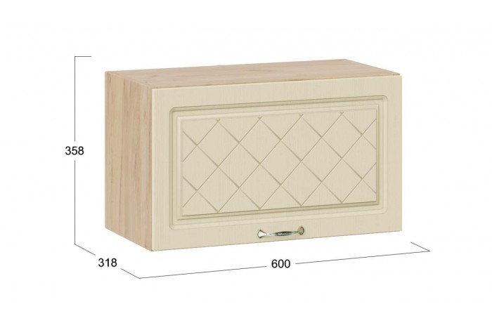 Кухонный гарнитур Бьянка длиной 160 (100) см Дуб Крафт золотой, Дуб ваниль