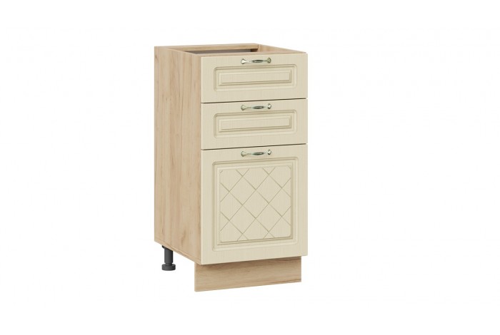 Кухонный гарнитур «Бьянка» длиной 160 см Дуб Крафт золотой, Дуб ваниль