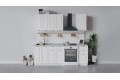 Кухонный гарнитур «Бьянка» длиной 160 см Белый, Дуб белый