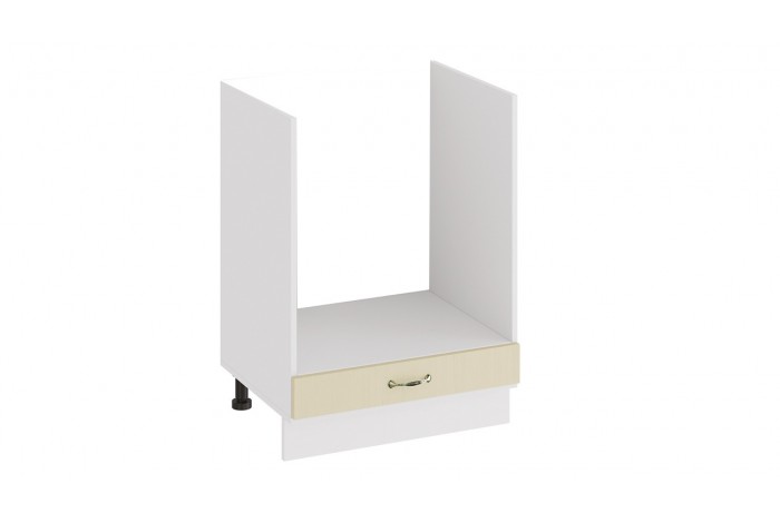 Кухонный гарнитур «Бьянка» длиной 200 см со шкафом НБ Белый, Дуб ваниль