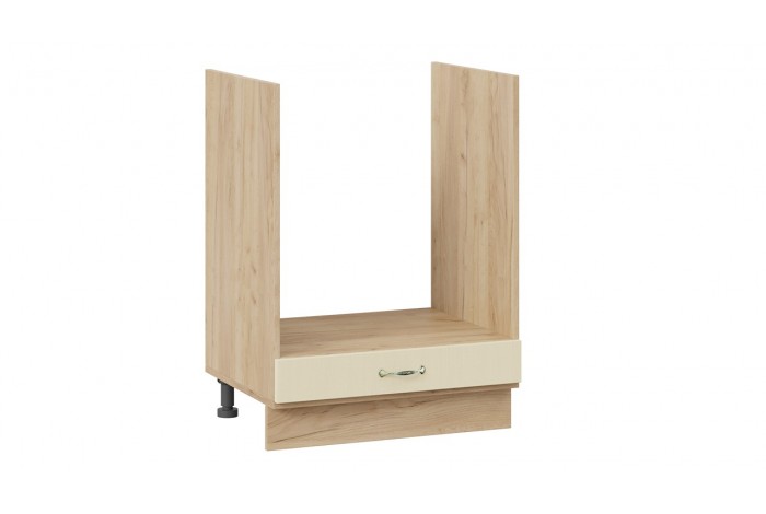 Кухонный гарнитур «Бьянка» длиной 200 см со шкафом НБ Дуб Крафт золотой, Дуб ваниль