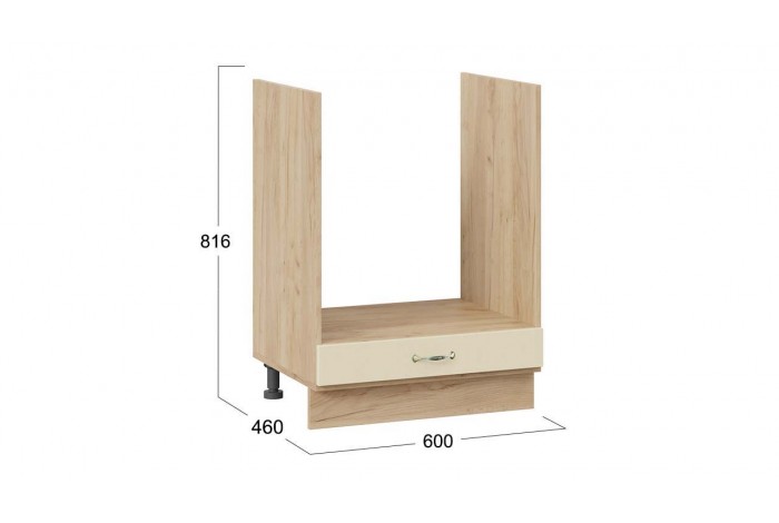 Кухонный гарнитур «Бьянка» длиной 200 см со шкафом НБ Дуб Крафт золотой, Дуб ваниль