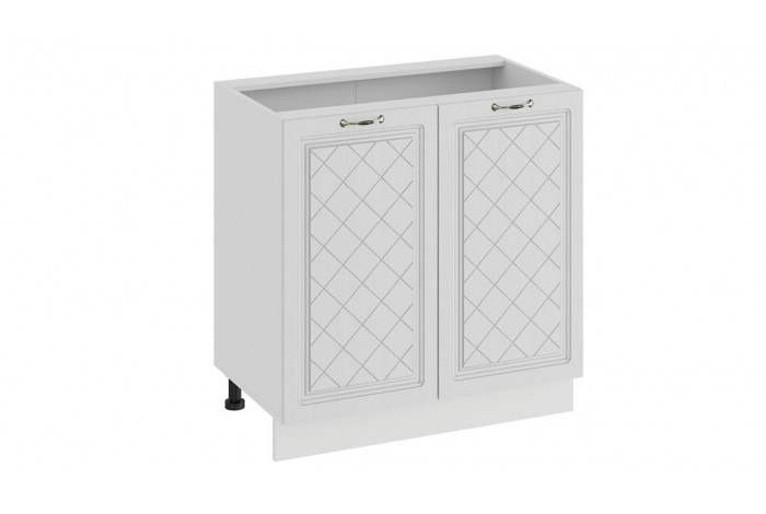 Кухонный гарнитур «Бьянка» длиной 200 см Белый, Дуб белый