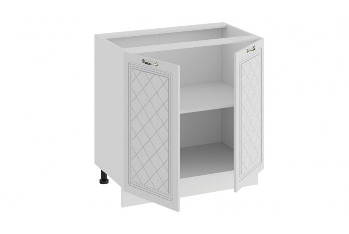 Кухонный гарнитур «Бьянка» длиной 200 см Белый, Дуб белый