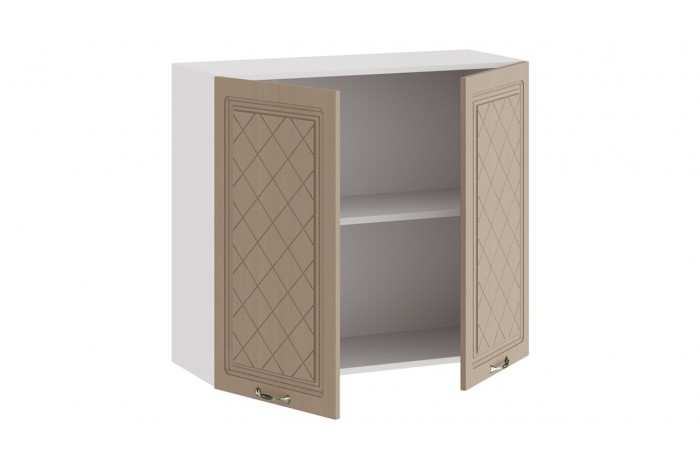 Кухонный гарнитур «Бьянка» длиной 200 см Белый, Дуб кофе