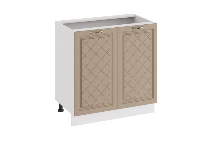 Кухонный гарнитур «Бьянка» длиной 180 см Белый, Дуб ваниль, Дуб кофе