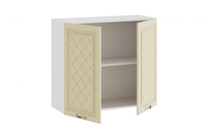 Кухонный гарнитур «Бьянка» длиной 180 см Белый, Дуб ваниль, Дуб кофе