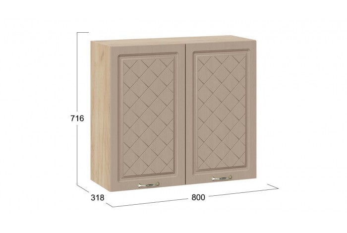 Кухонный гарнитур «Бьянка» длиной 180 см Дуб Крафт золотой, Дуб кофе