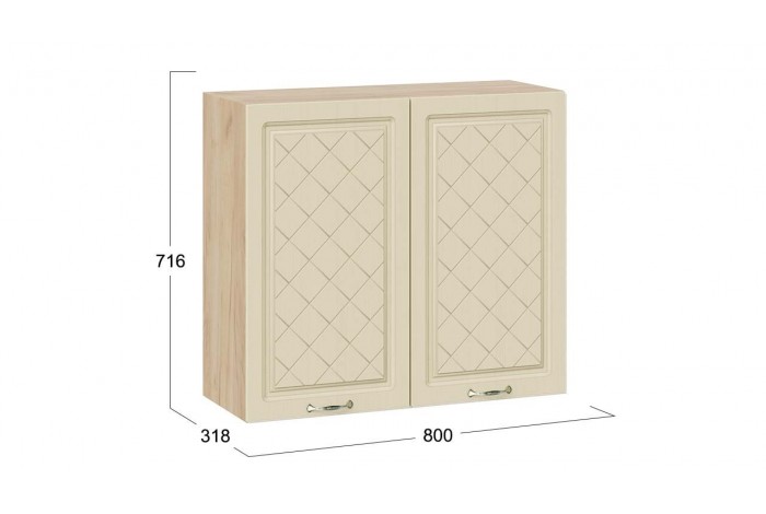 Кухонный гарнитур «Бьянка» длиной 180 см Дуб Крафт золотой, Дуб ваниль