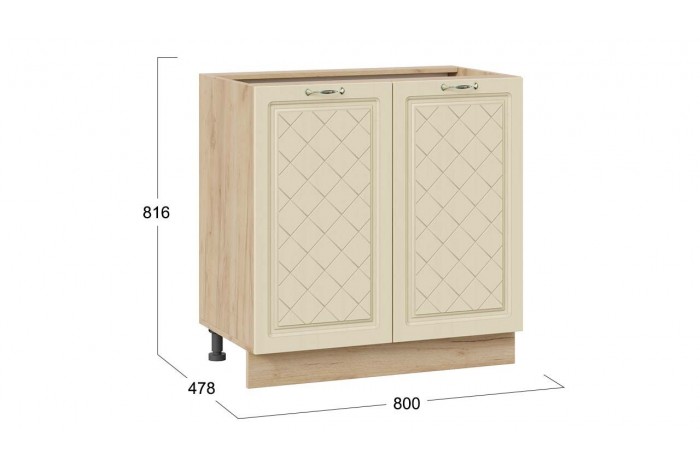 Кухонный гарнитур «Бьянка» длиной 180 см Дуб Крафт золотой, Дуб ваниль