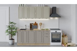 Кухонный гарнитур Бьянка длиной 180 см Дуб Крафт золотой, Дуб ваниль, Дуб кофе