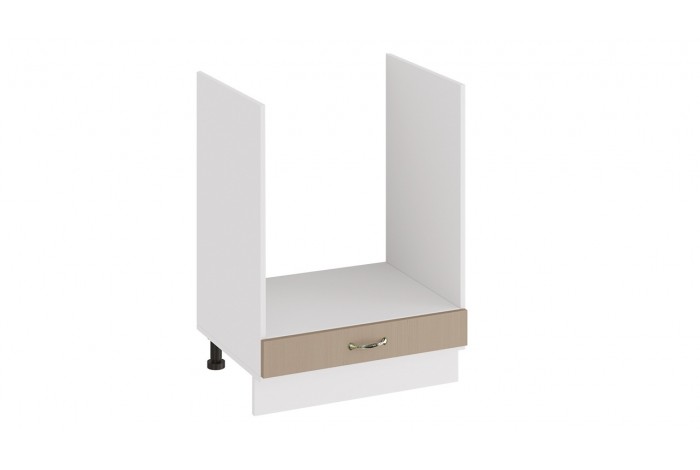 Кухонный гарнитур «Бьянка» длиной 180 см со шкафом НБ Белый, Дуб ваниль, Дуб кофе