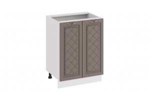 Кухонный гарнитур Бьянка длиной 180 см со шкафом НБ Белый, Дуб белый, Дуб серый