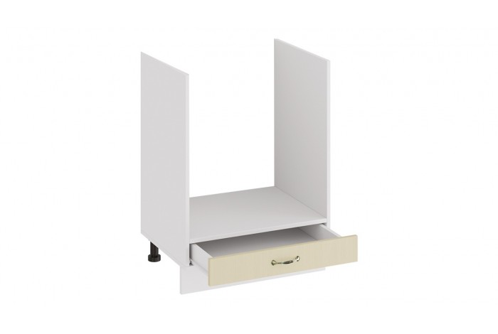 Кухонный гарнитур «Бьянка» длиной 180 см со шкафом НБ Белый, Дуб ваниль