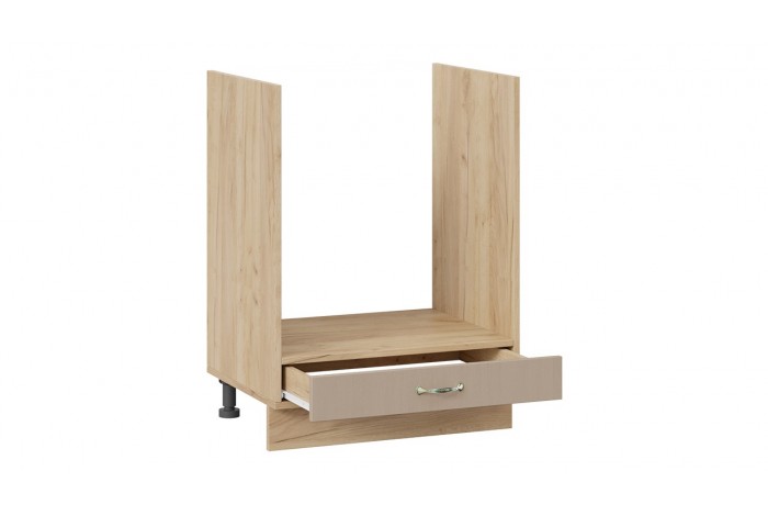 Кухонный гарнитур «Бьянка» длиной 180 см со шкафом НБ Дуб Крафт золотой, Дуб ваниль, Дуб кофе