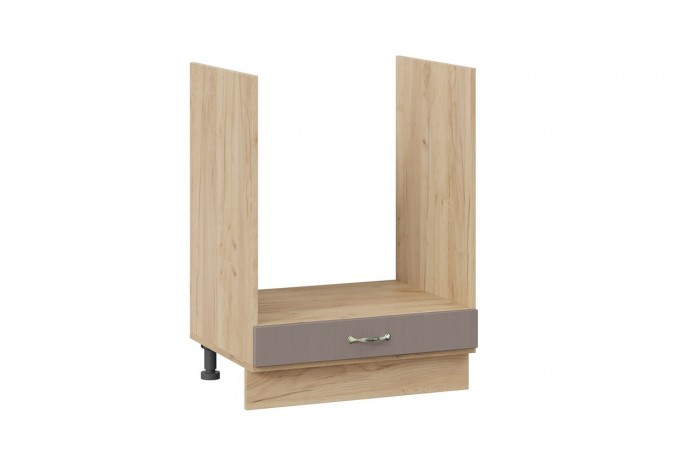 Кухонный гарнитур «Бьянка» длиной 180 см со шкафом НБ Дуб Крафт золотой, Дуб серый