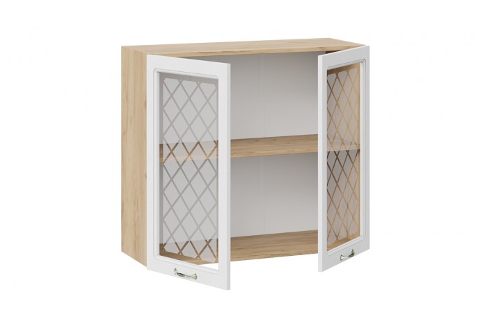 Кухонный гарнитур «Бьянка» №1 310 см Дуб Крафт золотой, Дуб белый, Дуб серый