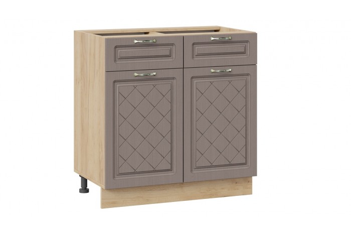 Кухонный гарнитур «Бьянка» №1 310 см Дуб Крафт золотой, Дуб белый, Дуб серый