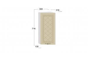 Кухонный гарнитур Бьянка №2 Белый, Дуб ваниль, Дуб кофе