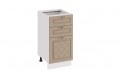 Кухонный гарнитур «Бьянка» №2 Белый, Дуб ваниль, Дуб кофе