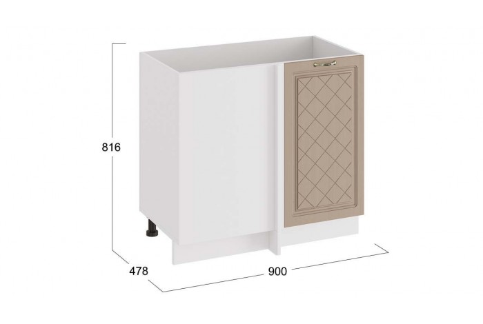 Кухонный гарнитур «Бьянка» №2 Белый, Дуб ваниль, Дуб кофе