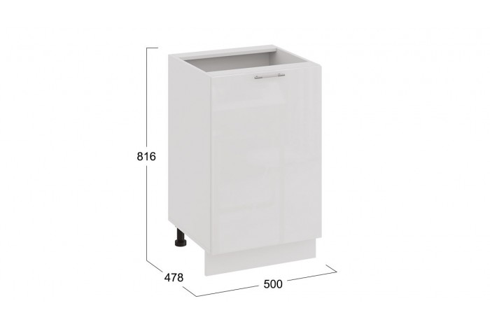 Кухонный гарнитур «Весна» длиной 150 см Белый, Белый глянец