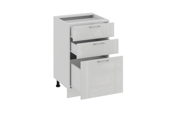 Кухонный гарнитур «Весна» длиной 150 см Белый, Белый глянец