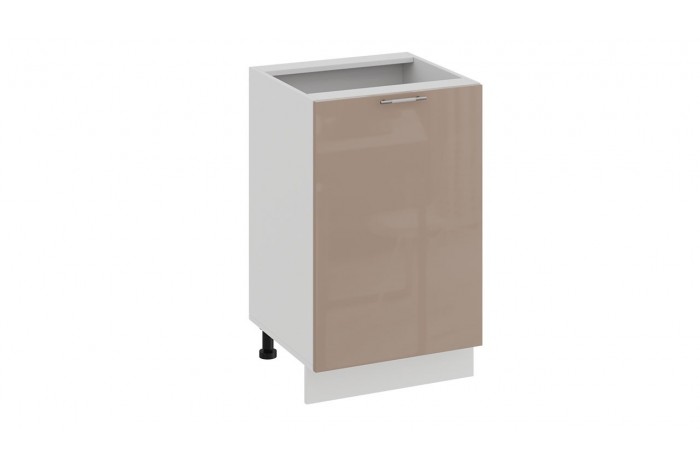 Кухонный гарнитур «Весна» длиной 150 см Белый, Белый глянец, Кофе с молоком