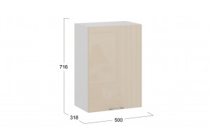 Кухонный гарнитур Весна длиной 150 см Белый, Ваниль глянец