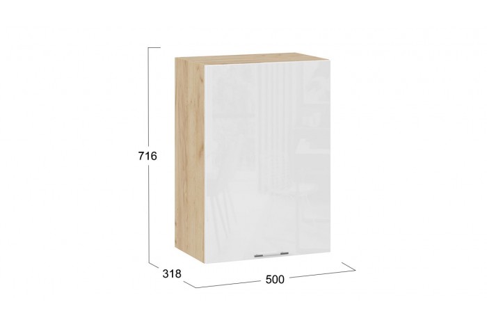 Кухонный гарнитур «Весна» длиной 150 см Дуб Крафт золотой, Белый глянец, Кофе с молоком