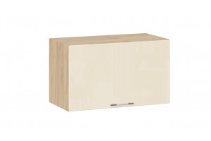 Кухонный гарнитур Весна длиной 200 см со шкафом НБ Дуб Крафт золотой, Ваниль глянец