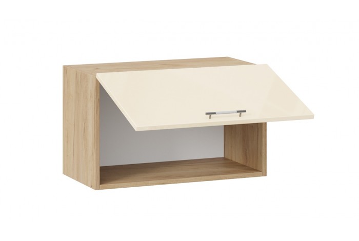 Кухонный гарнитур «Весна» длиной 220 (160) см Дуб Крафт золотой, Ваниль глянец