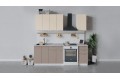 Кухонный гарнитур «Весна» длиной 160 см Белый, Ваниль глянец, Кофе с молоком