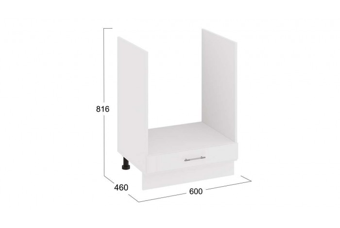 Кухонный гарнитур «Весна» длиной 160 см со шкафом НБ Белый, Белый глянец