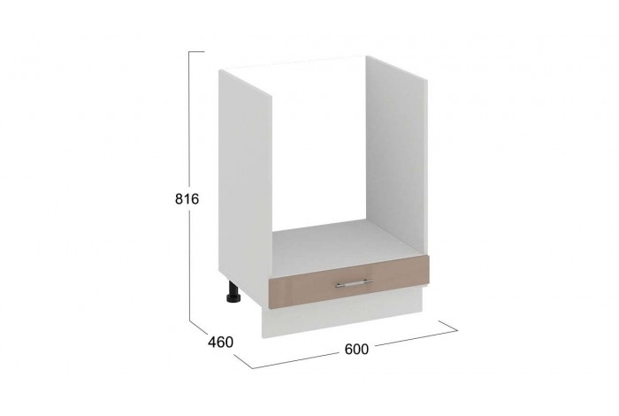 Кухонный гарнитур «Весна» длиной 180 см со шкафом НБ Белый, Кофе с молоком