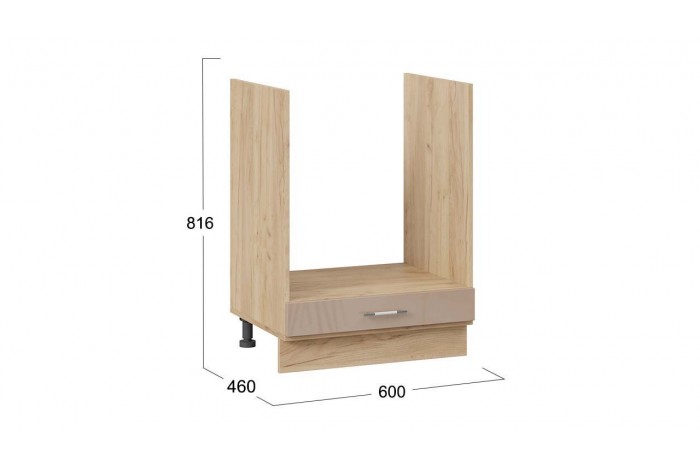 Кухонный гарнитур «Весна» №6 300 см Дуб Крафт золотой, Белый глянец, Кофе с молоком