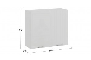 Кухонный гарнитур Весна длиной 180 см Белый, Белый  глянец