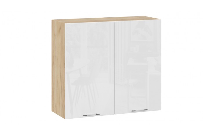 Кухонный гарнитур «Весна» длиной 200 см Дуб Крафт золотой, Белый глянец, Кофе с молоком