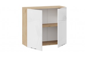 Кухонный гарнитур Весна длиной 180 см Дуб Крафт золотой, Белый глянец, Кофе с молоком